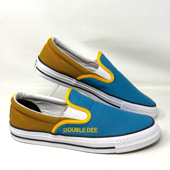 Converse Other - Converse Ctas Slip On Low Brown Blue Canvas Men’s Sneakers Custom 171852C-BLBRY